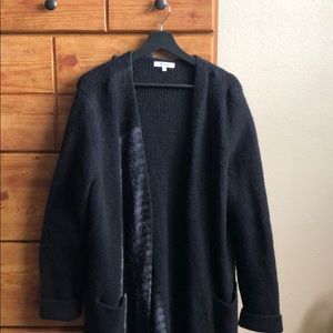 Madewell Black Merino wool sweater. Large